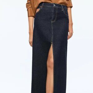 alice + olivia Rye High Rise Skirt With Vegan Combo (size jeans 26)